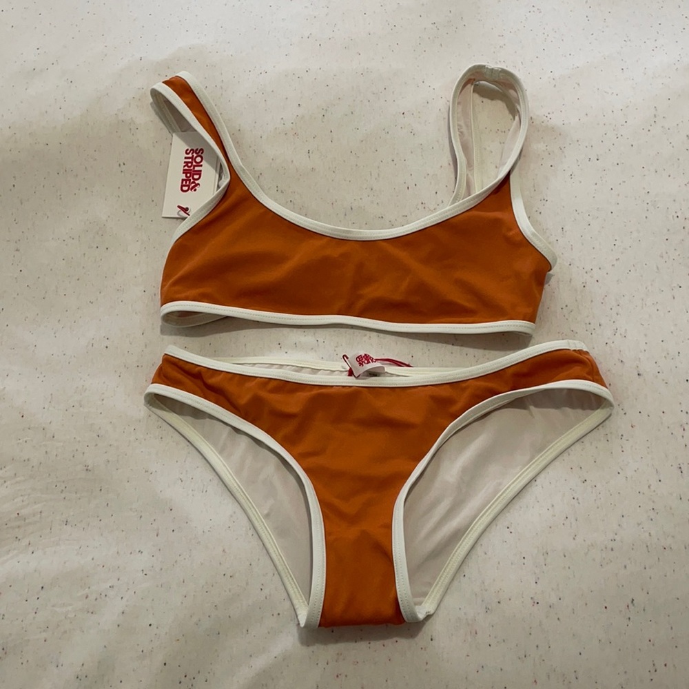 Solid & Striped Elle top and Bottom bikini